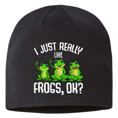 I Just Really Like Frogs Sustainable Beanie