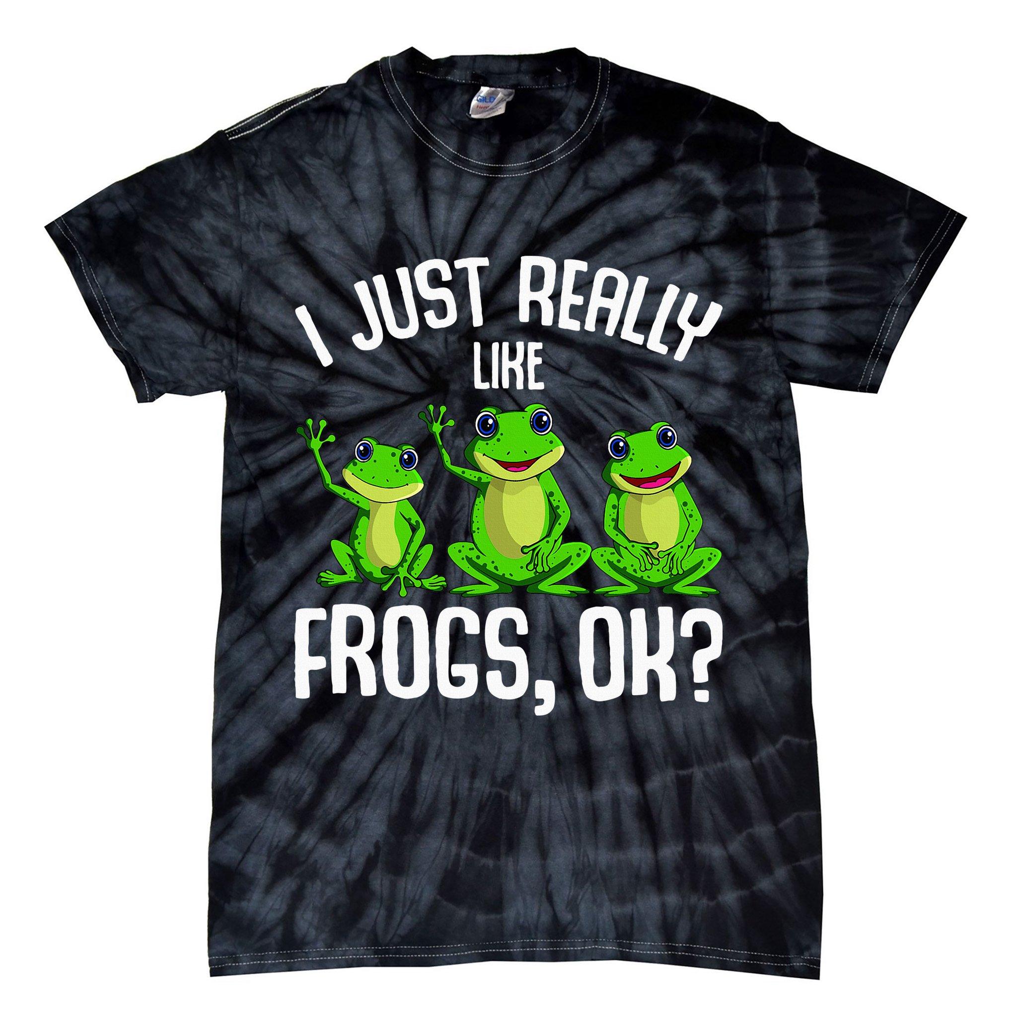 I Just Really Like Frogs Tie-Dye T-Shirt
