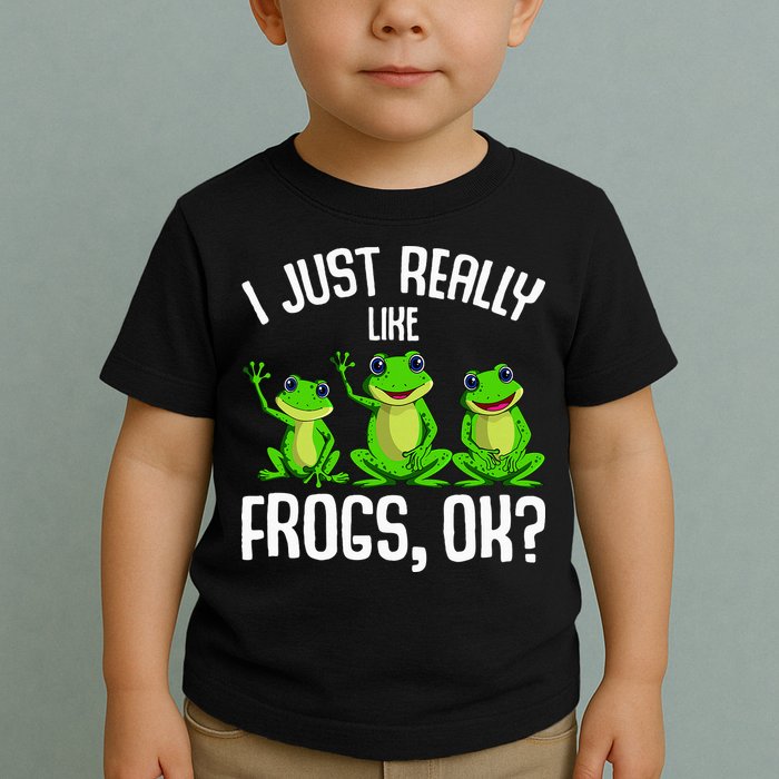 I Just Really Like Frogs Toddler T-Shirt