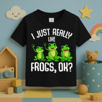 I Just Really Like Frogs Toddler T-Shirt