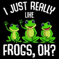 I Just Really Like Frogs Cropped Pullover Crew