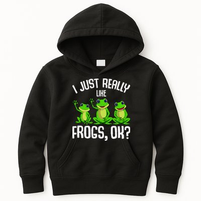 I Just Really Like Frogs Kids Hoodie