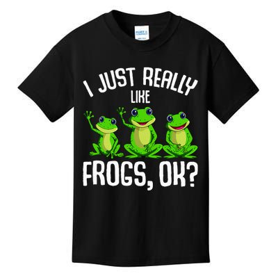 I Just Really Like Frogs Kids T-Shirt