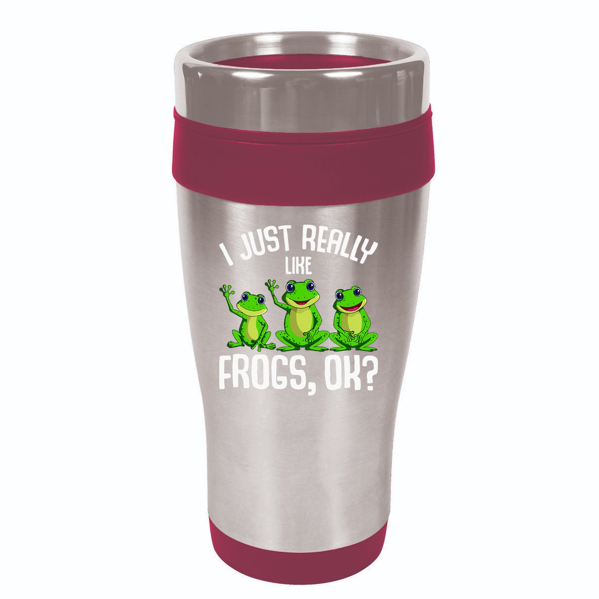 I Just Really Like Frogs 16oz Travel Tumbler