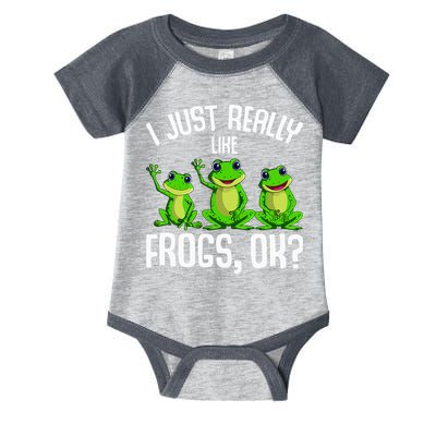 I Just Really Like Frogs Infant Baby Jersey Bodysuit