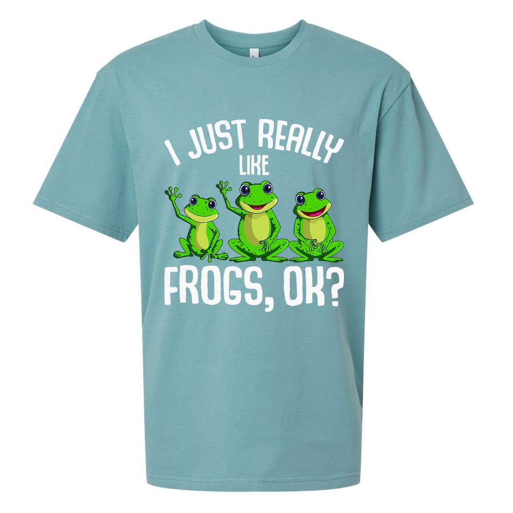 I Just Really Like Frogs Sueded Cloud Jersey T-Shirt