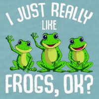 I Just Really Like Frogs Sueded Cloud Jersey T-Shirt