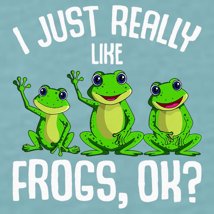 I Just Really Like Frogs Sueded Cloud Jersey T-Shirt