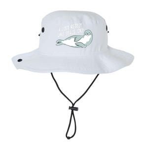 I Just Really Like Seals Ok Funny Seals Cool Gift Legacy Cool Fit Booney Bucket Hat