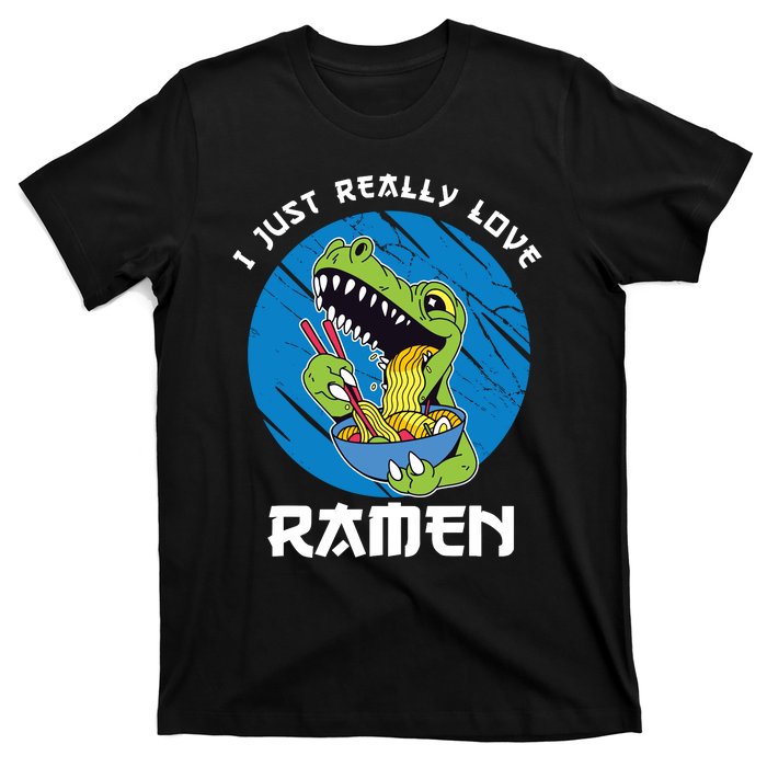 I Just Really Love Ra Japanese Noodles Kawaii Anime Cat T-Shirt