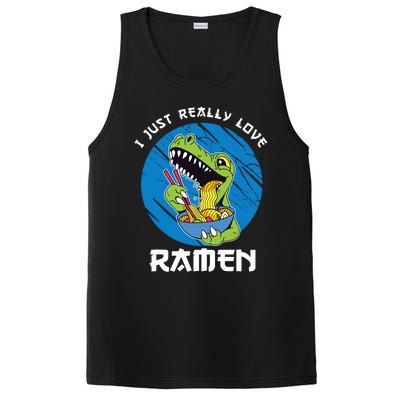 I Just Really Love Ra Japanese Noodles Kawaii Anime Cat PosiCharge Competitor Tank