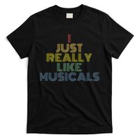 I Just Really Like Musicals Retro 70s Vintage Broadway T-Shirt