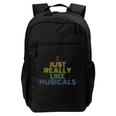 I Just Really Like Musicals Retro 70s Vintage Broadway Backpack