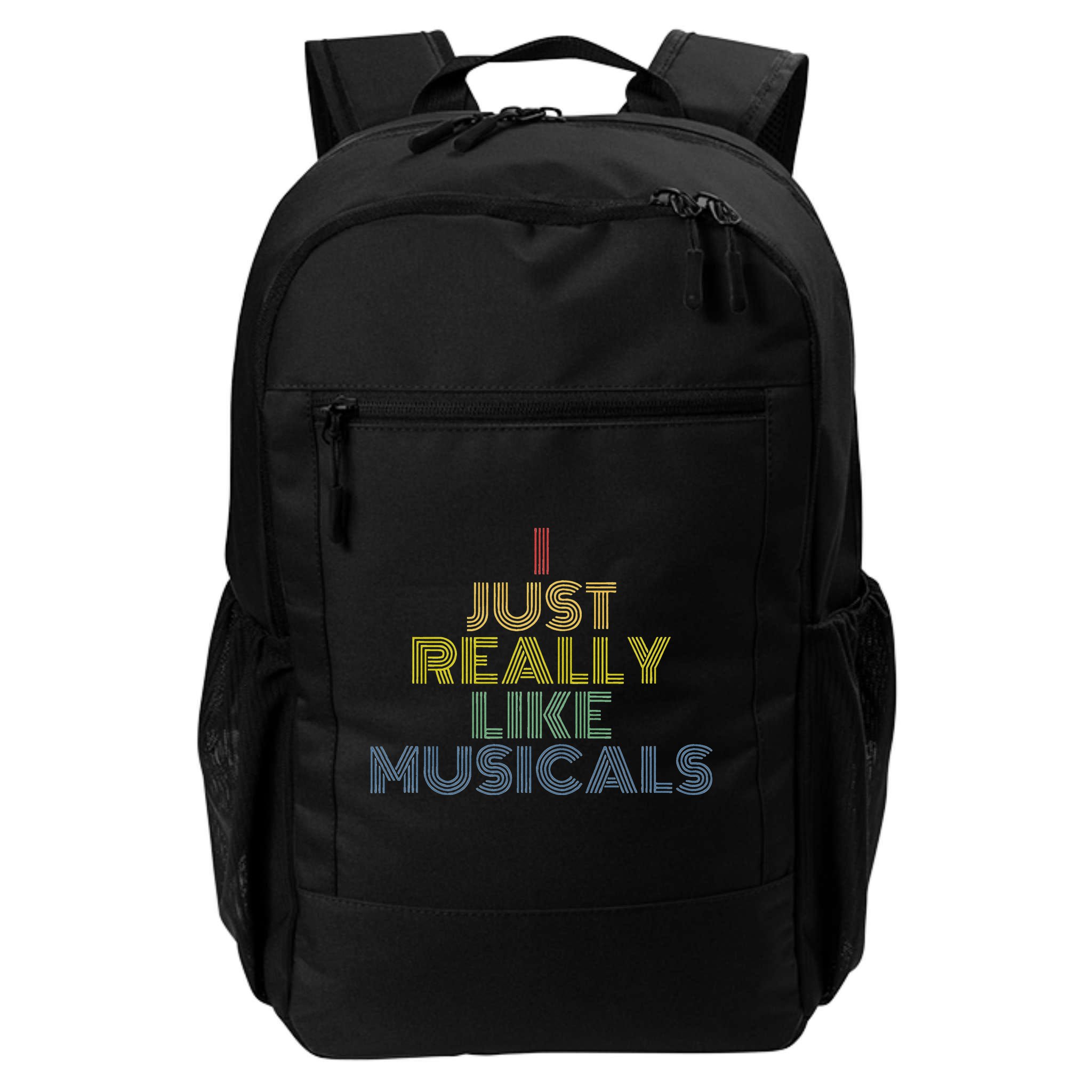 I Just Really Like Musicals Retro 70s Vintage Broadway Backpack