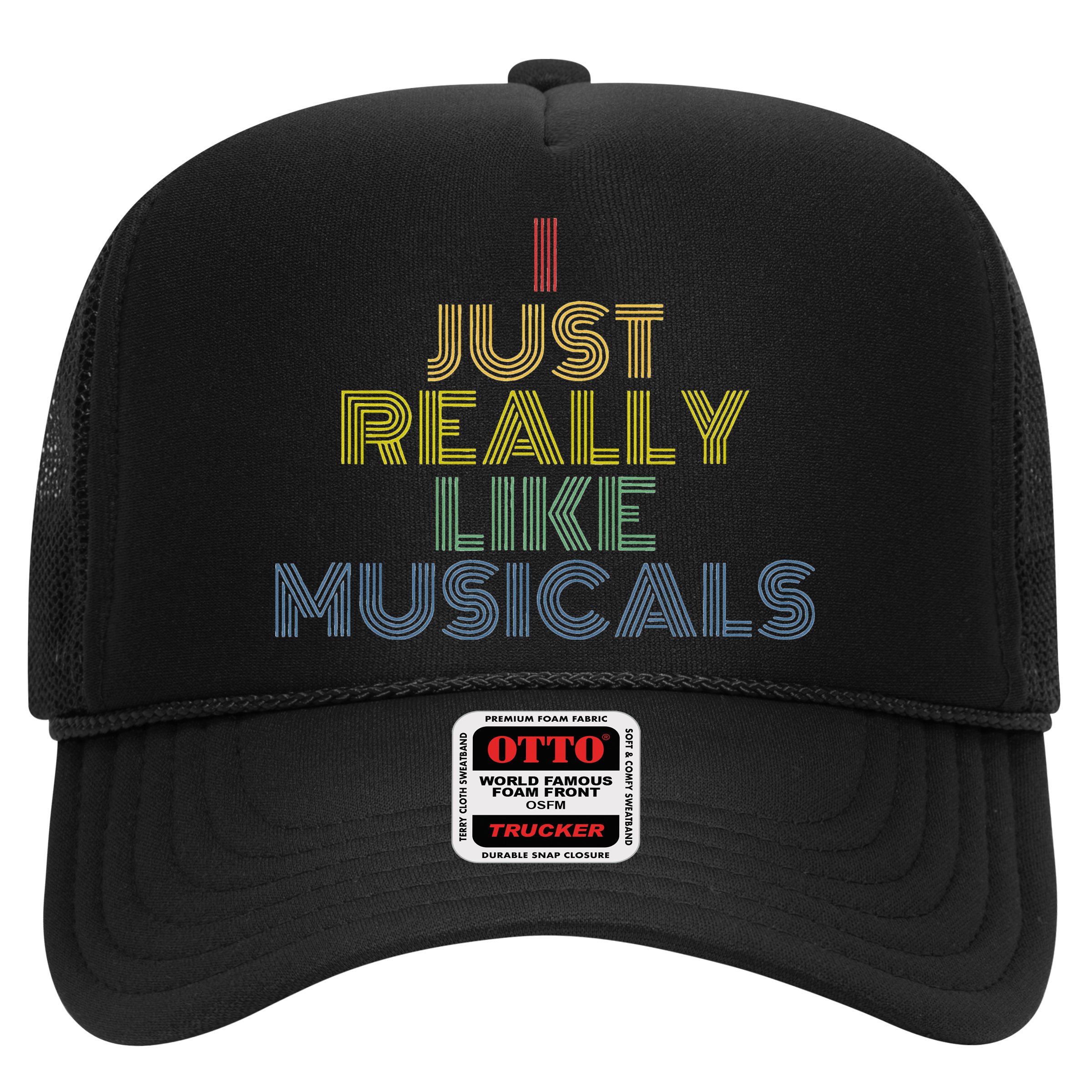 I Just Really Like Musicals Retro 70s Vintage Broadway Hat