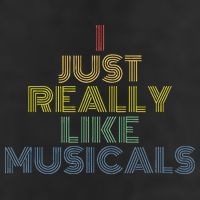 I Just Really Like Musicals Retro 70s Vintage Broadway Golf Towel