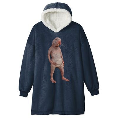 I Just Really Like Naked Moles Ok Funny Naked Mole Rat Hooded Wearable Blanket