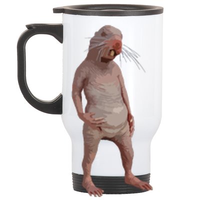 I Just Really Like Naked Moles Ok Funny Naked Mole Rat Stainless Steel Travel Mug