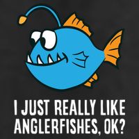 I Just Really Like Anglerfishes Ok? Angler Fish Adult Drive Performance Visor