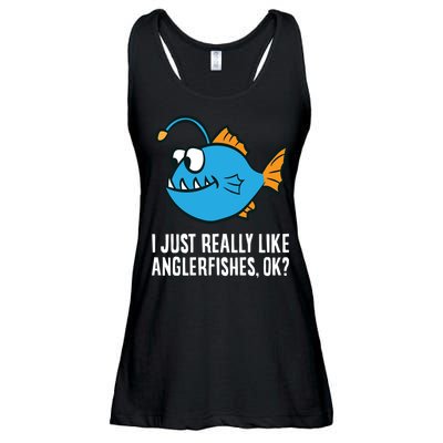 I Just Really Like Anglerfishes Ok? Angler Fish Ladies Essential Flowy Tank