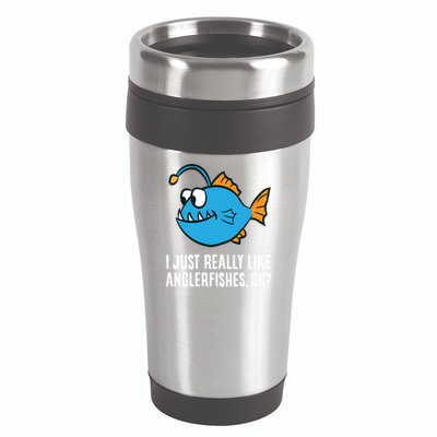 I Just Really Like Anglerfishes Ok? Angler Fish 16oz Travel Tumbler