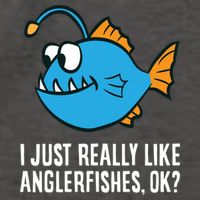 I Just Really Like Anglerfishes Ok? Angler Fish Vector Backpack