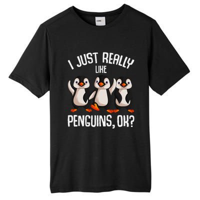 I Just Really Like Penguins Tall Fusion ChromaSoft Performance T-Shirt