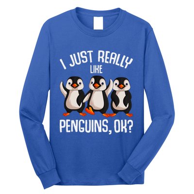 I Just Really Like Penguins Long Sleeve Shirt