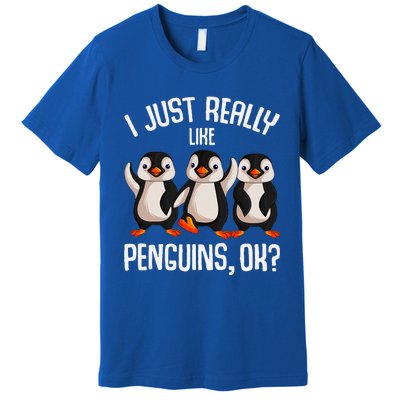 I Just Really Like Penguins Premium T-Shirt