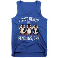 I Just Really Like Penguins Tank Top