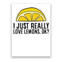 I Just Really Love Lemons Ok Cute Lemon Poster