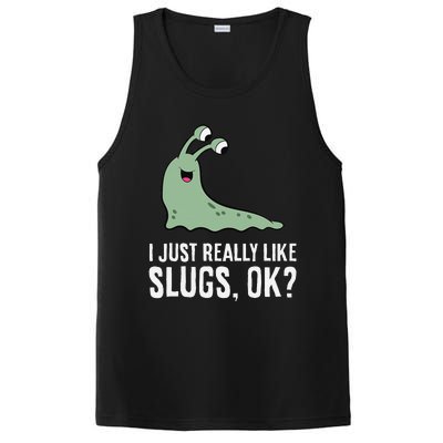 I Just Really Like Slugs Ok Funny Slug PosiCharge Competitor Tank