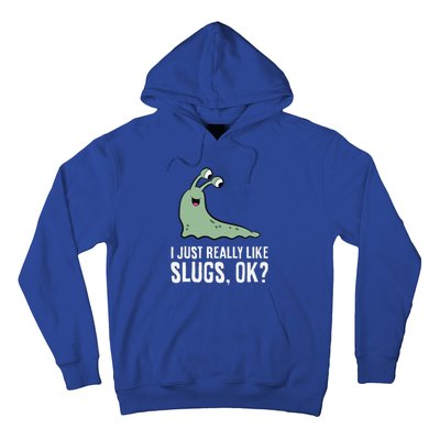 I Just Really Like Slugs Ok Funny Slug Hoodie