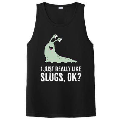 I Just Really Like Slugs Ok Funny Slug PosiCharge Competitor Tank