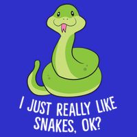 I Just Really Like Snakes Ok Funny Snake Reptile Python Funny Gift 16 in Basic Backpack