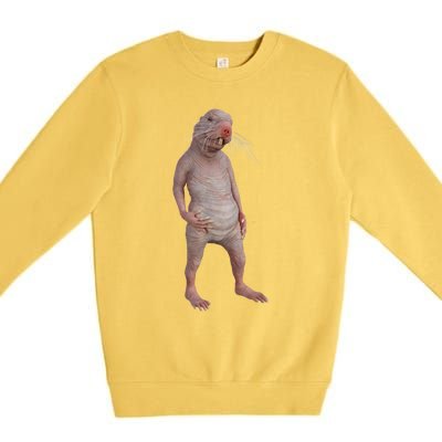 I Just Really Like Naked Moles Ok Funny Naked Mole Rat Premium Crewneck Sweatshirt