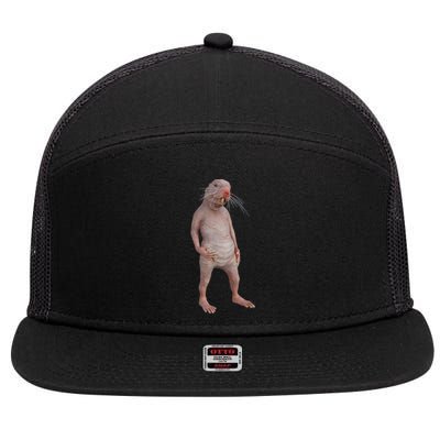 I Just Really Like Naked Moles Ok Funny Naked Mole Rat 7 Panel Mesh Trucker Snapback Hat