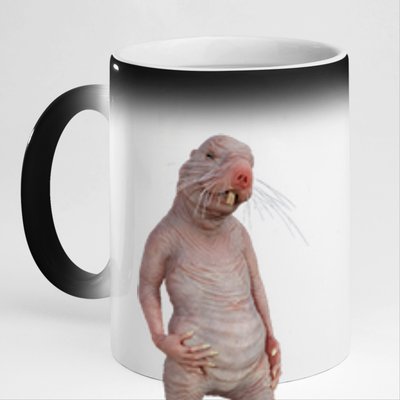 I Just Really Like Naked Moles Ok Funny Naked Mole Rat 11oz Black Color Changing Mug