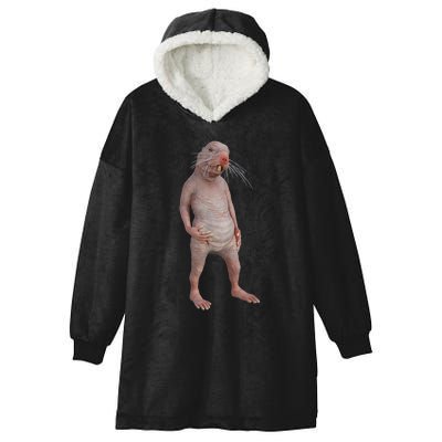 I Just Really Like Naked Moles Ok Funny Naked Mole Rat Hooded Wearable Blanket