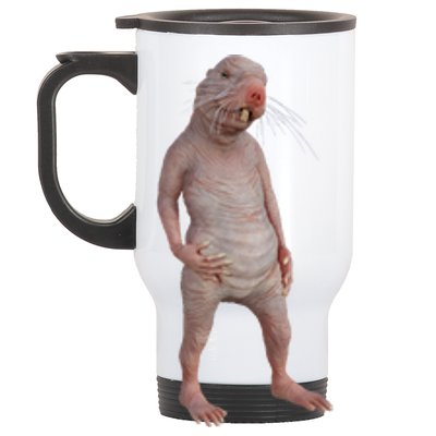 I Just Really Like Naked Moles Ok Funny Naked Mole Rat Stainless Steel Travel Mug