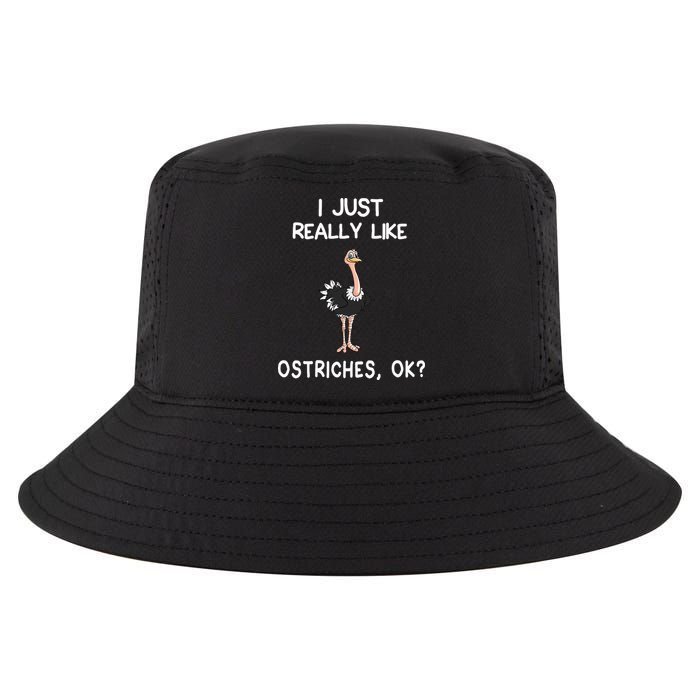 I Just Really Like Ostriches Cool Comfort Performance Bucket Hat