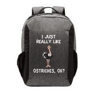 I Just Really Like Ostriches Vector Backpack