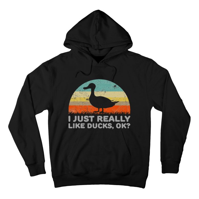 I Just Really Like Ducks Ok Hoodie