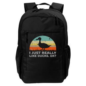 I Just Really Like Ducks Ok Daily Commute Backpack