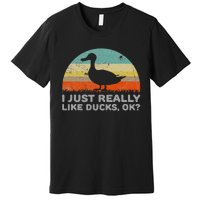 I Just Really Like Ducks Ok Premium T-Shirt