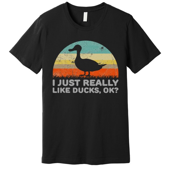 I Just Really Like Ducks Ok Premium T-Shirt