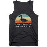 I Just Really Like Ducks Ok Tank Top