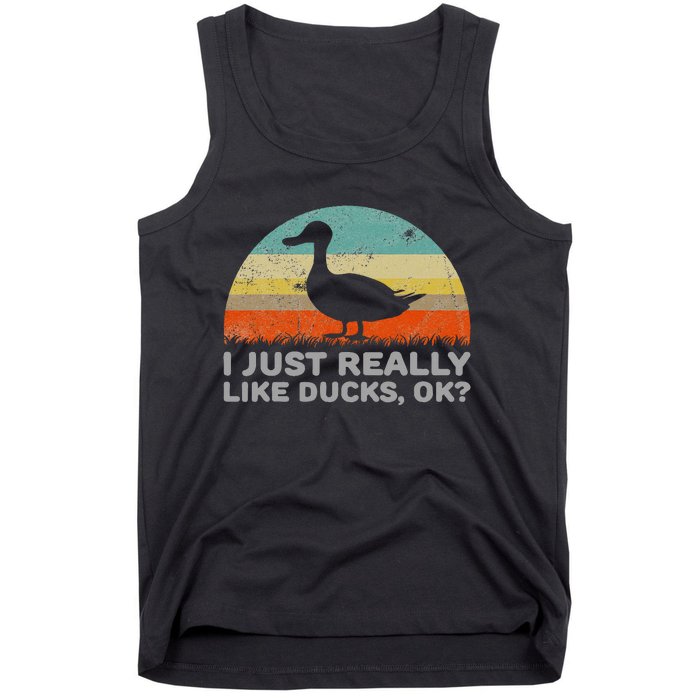 I Just Really Like Ducks Ok Tank Top