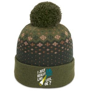 IM Just Really Into Leek Ok The Baniff Cuffed Pom Beanie