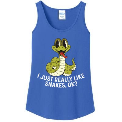 I Just Really Like Snakes Ok Reptile Gift Ladies Essential Tank